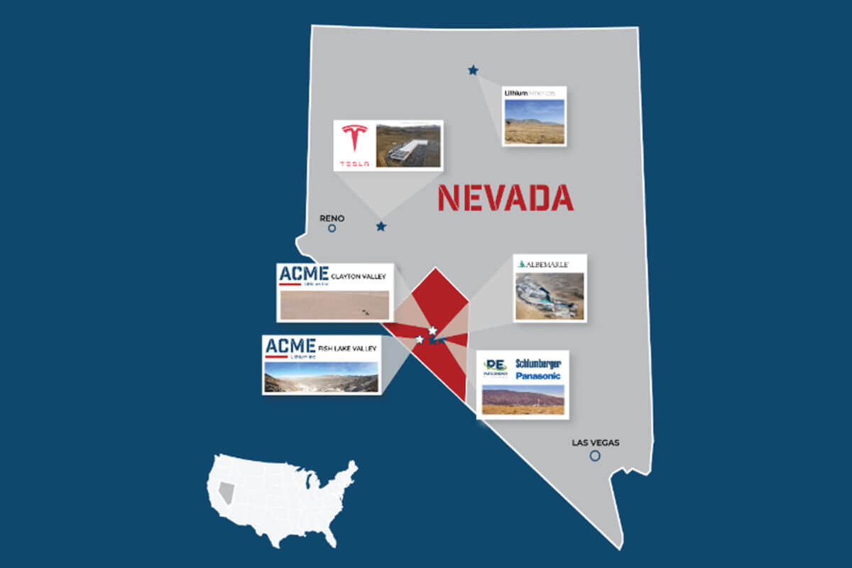 ACME Lithium US Nevada Map