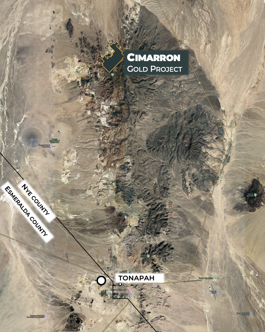 Cimarron Gold Project Claims Map